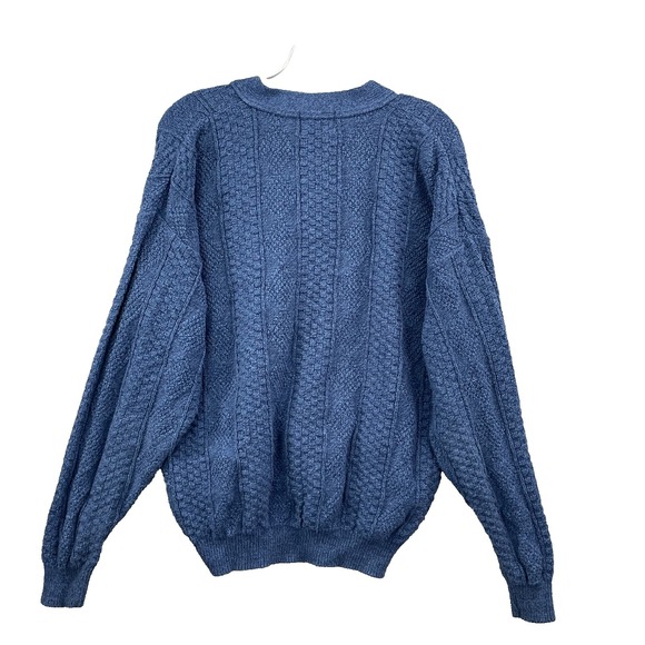 Vintage Victoria Dry Goods Cardigan Mens Large Indie Grandpa Preppy 90s Made USA - Picture 2 of 9